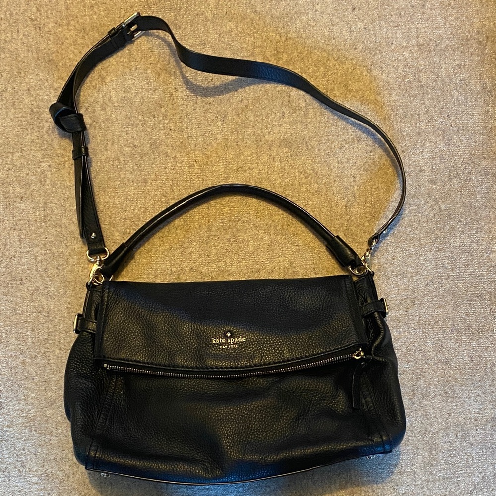 KATE SPADE black leather bag